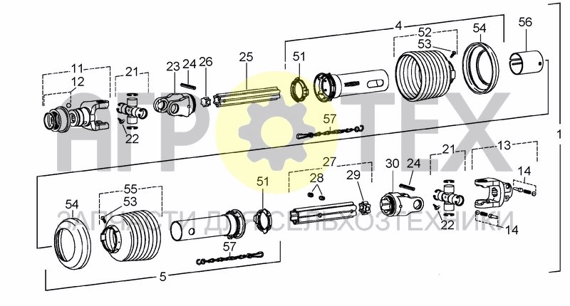 Чертеж DRIVELINE MA0005G6011