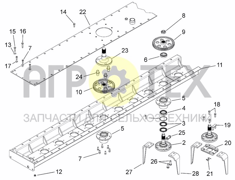 Чертеж CASING AND TRANSMISSION