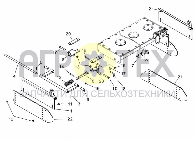 Чертеж SIDE DEFLECTORS