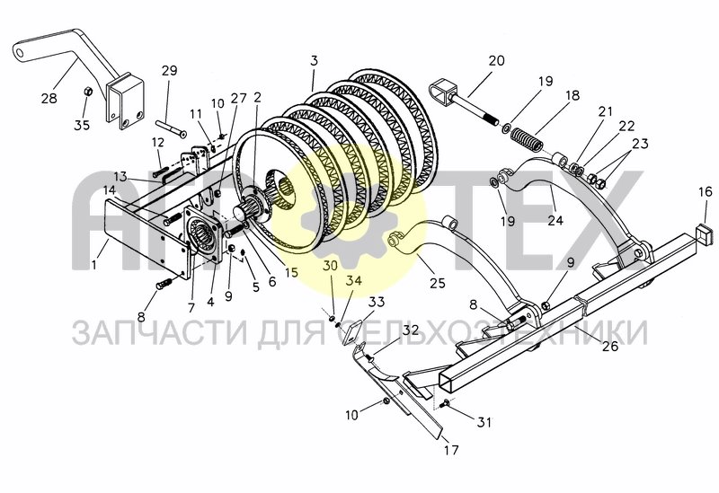 Чертеж DISC ROLLER