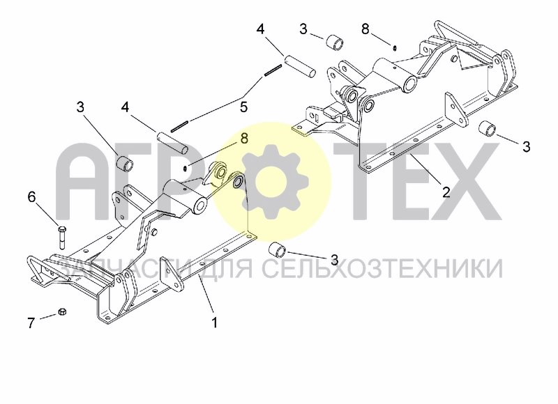 Чертеж HITCH FRAME