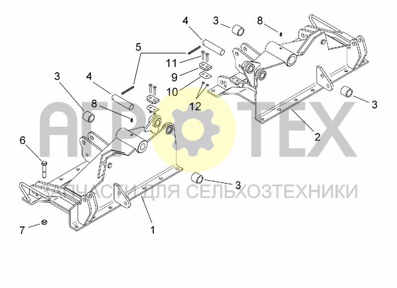 Чертеж HITCH FRAME