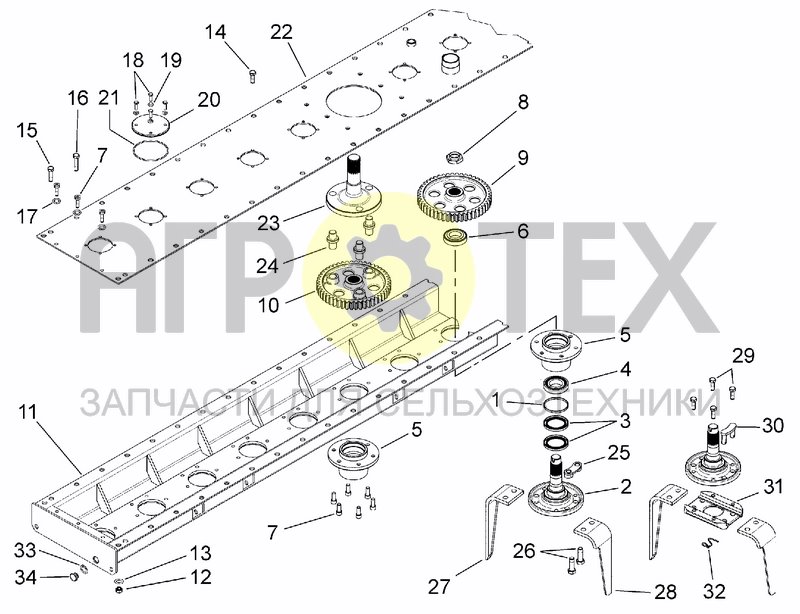 Чертеж CASING AND TRANSMISSION