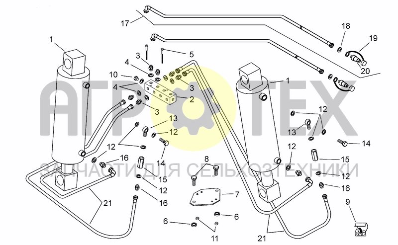 Чертеж HYDRAULIC SYSTEM