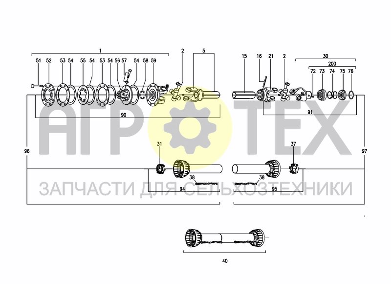 Чертеж DRIVELINE A137010100