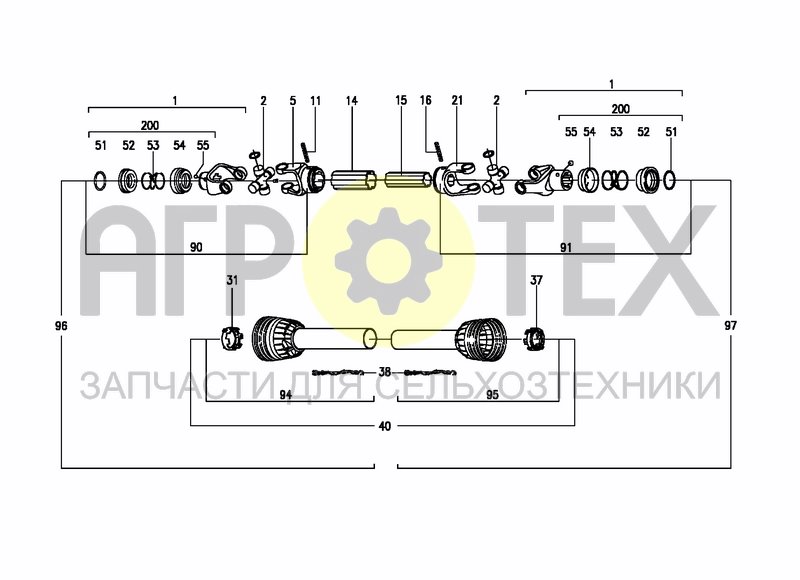 Чертеж DRIVELINE 00055E869