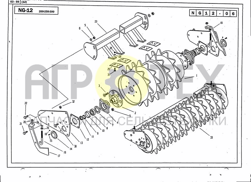 Чертеж PACKER ROLLER