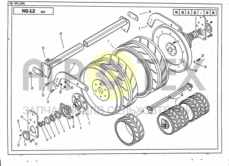 Чертеж TIRES ROLLER