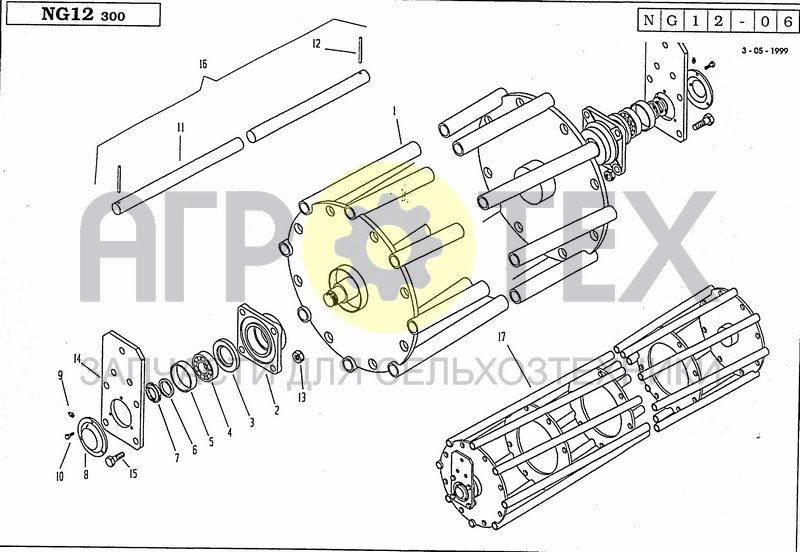 Чертеж PACKER ROLLER