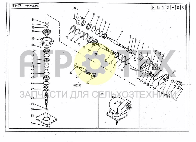 Чертеж GEARBOX