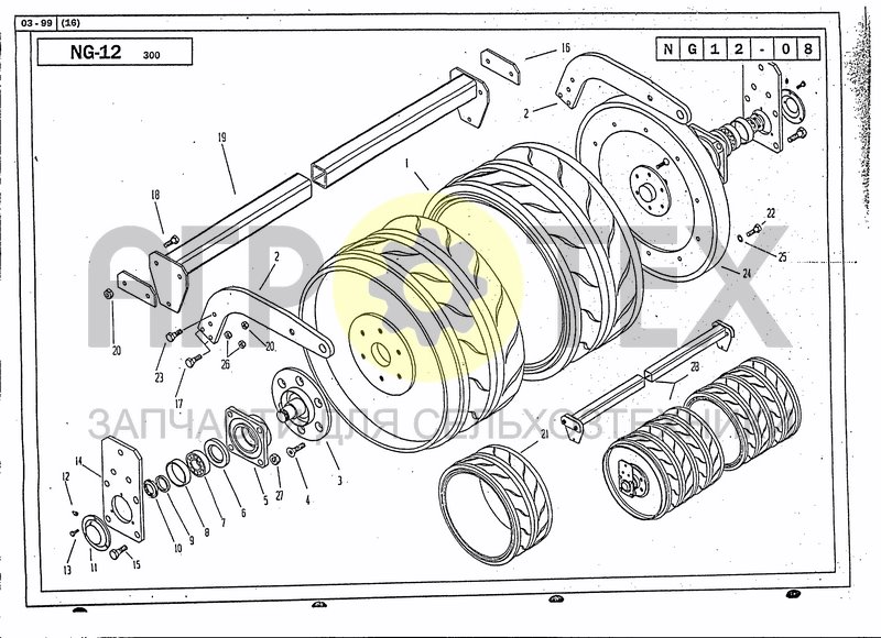 Чертеж TIRES ROLLER