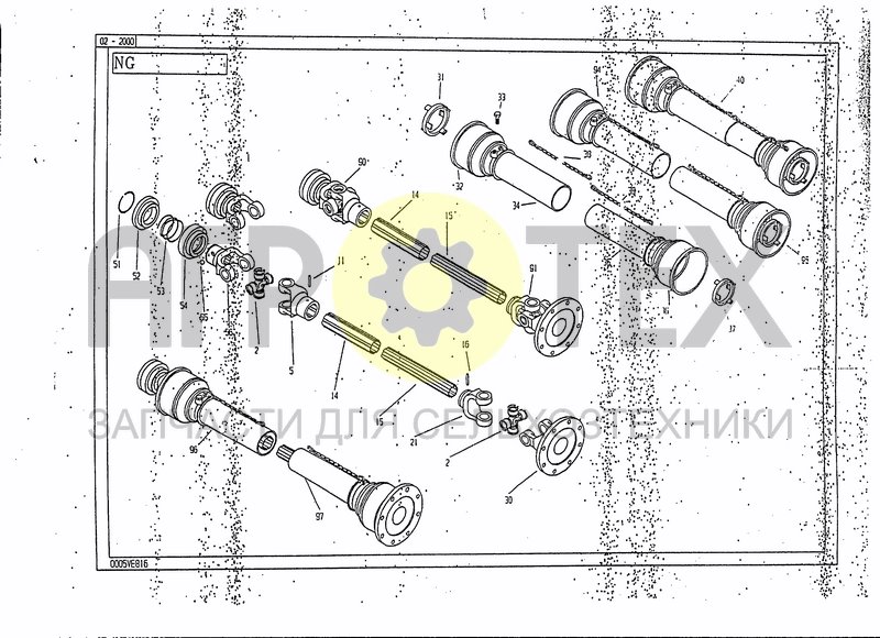 Чертеж DRIVELINE 0005VE816