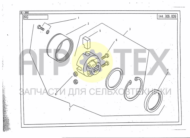 Чертеж AUTOMATIC TORQUE LIMITER 144.306.009 (3000NM)