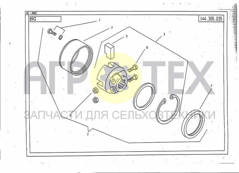 Чертеж AUTOMATIC TORQUE LIMITER 144.306.035 (3200NM)