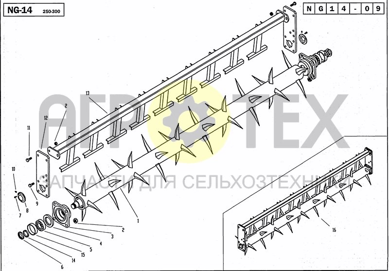 Чертеж CAGE ROLLER