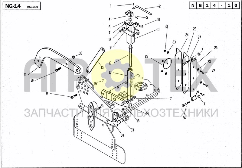 Чертеж PLATE SPRING ROLLER