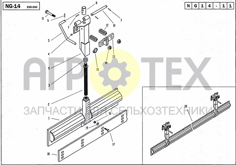 Чертеж LEVELLING BAR