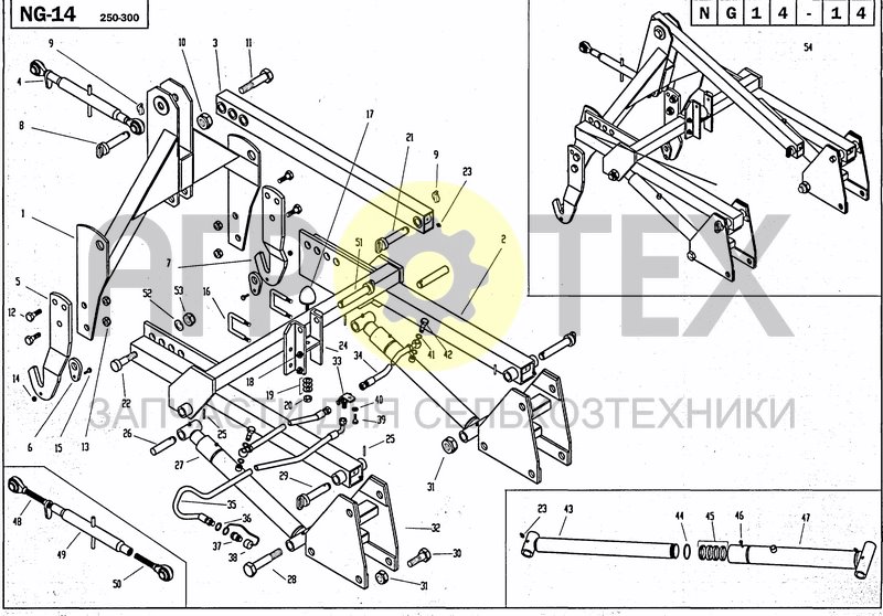 Чертеж HYDRAULIC ATTACHMENT