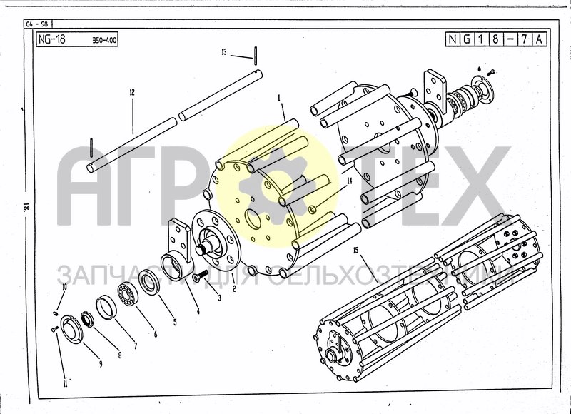 Чертеж CROUBLE ROLLER