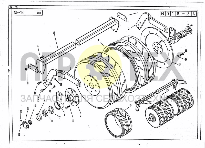 Чертеж TIRES ROLLER