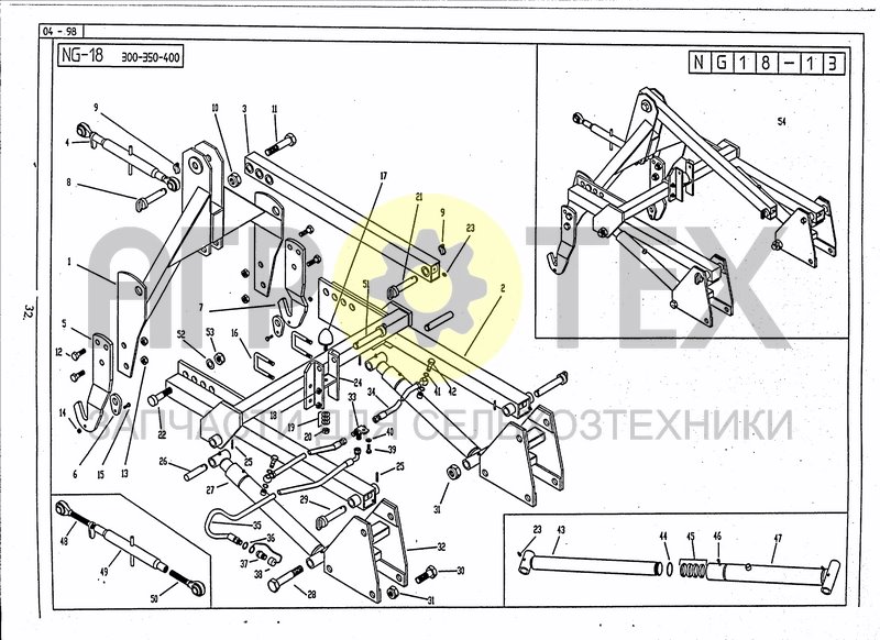 Чертеж HYDRAULIC ATTACHMENT