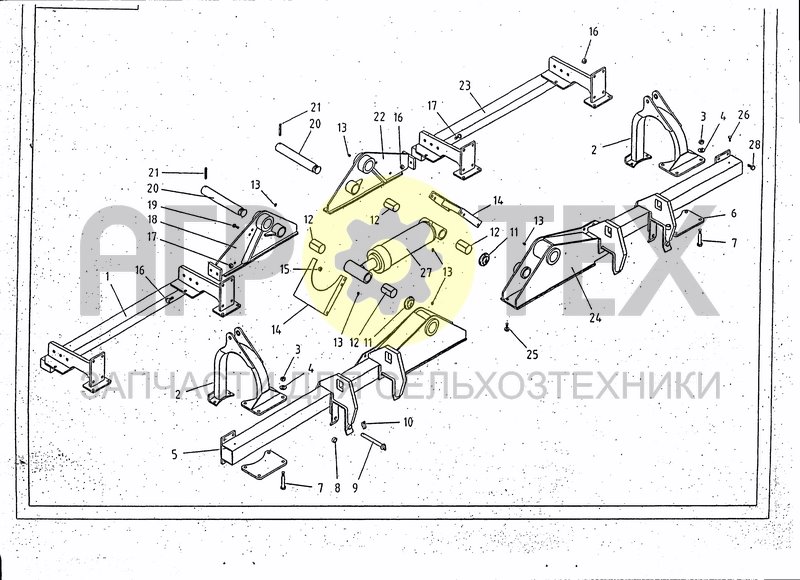 Чертеж HITCH FRAME