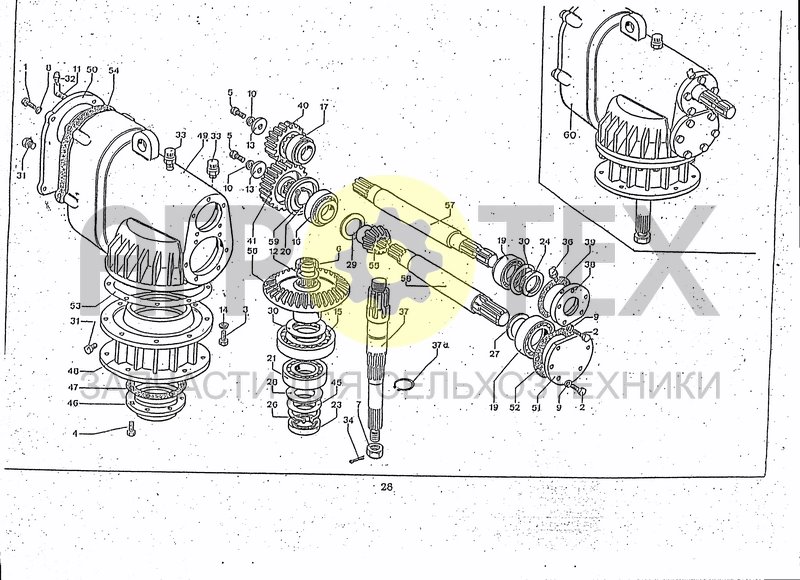 Чертеж LATERAL GEARBOX