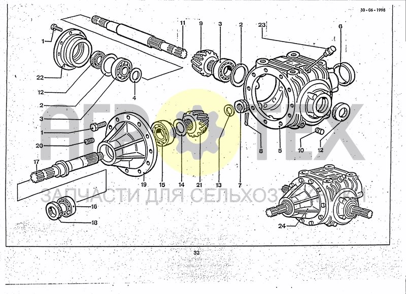 Чертеж CENTRAL GEARBOX