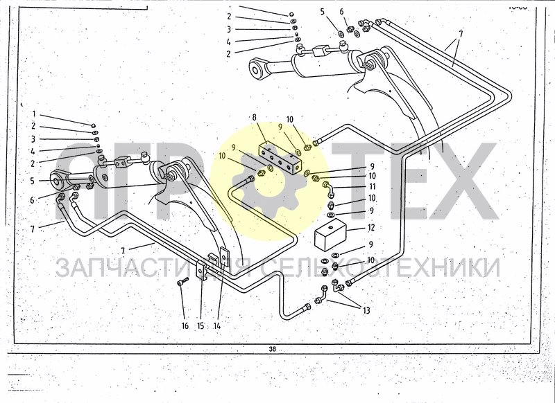 Чертеж HYDR. SYSTEM FOR ROLLER REG.