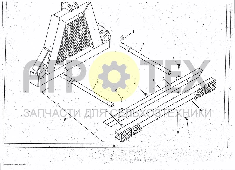 Чертеж ROAD TRANSPORT LIGHT ATTACHMENT