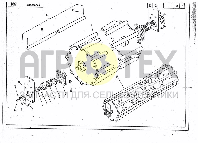 Чертеж GRUMBLER ROLLER