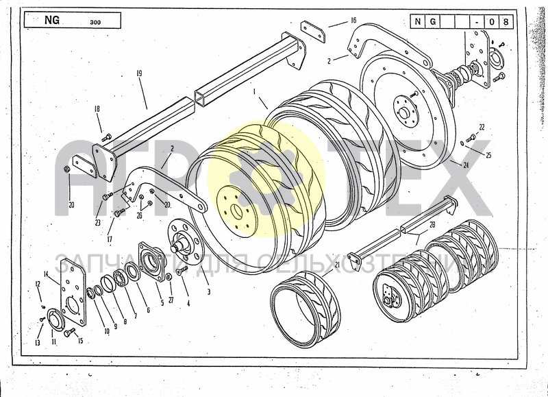 Чертеж TIRES ROLLER