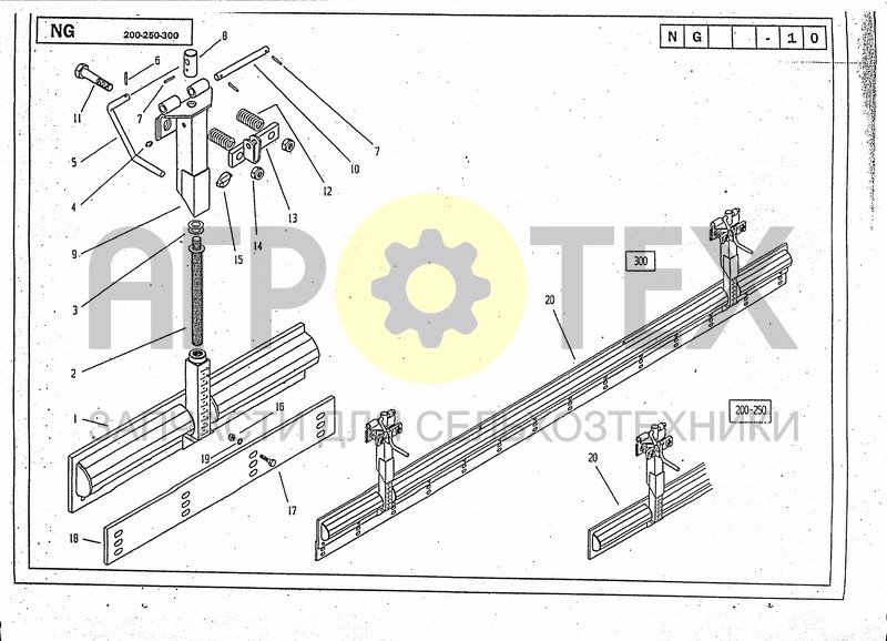 Чертеж LEVELLING BAR