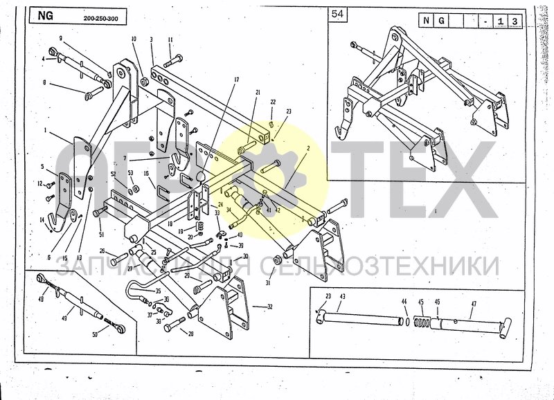 Чертеж HYDRAULIC ATTACHMENT