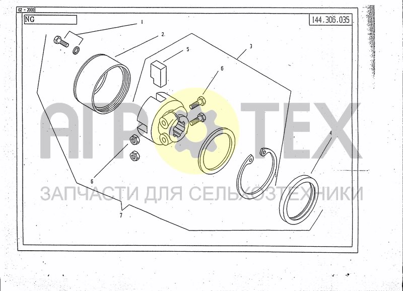 Чертеж AUTOMATIC TORQUE LIMITER