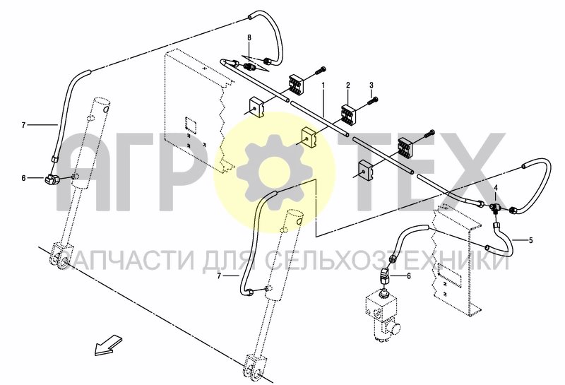 Чертеж HYDR. INSTALATION PICK-UP