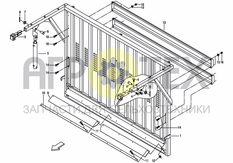 Чертеж REAR PANEL -A 2014; -0262