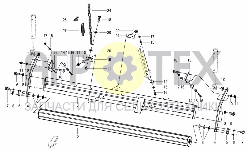 Чертеж PICK-UP 2.0 BAFFLE PLATE