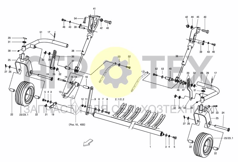 Чертеж PICK-UP 2.0 ROLLER AND GUIDE PLATE +A 2014