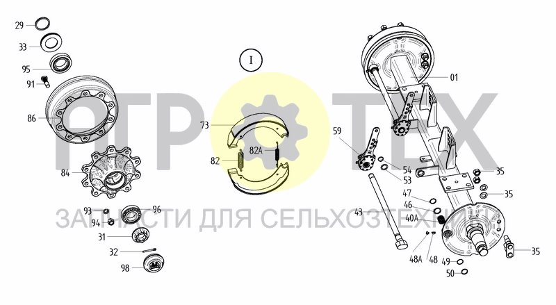 Чертеж BPW TRAILER AXLE TRAIL 2000