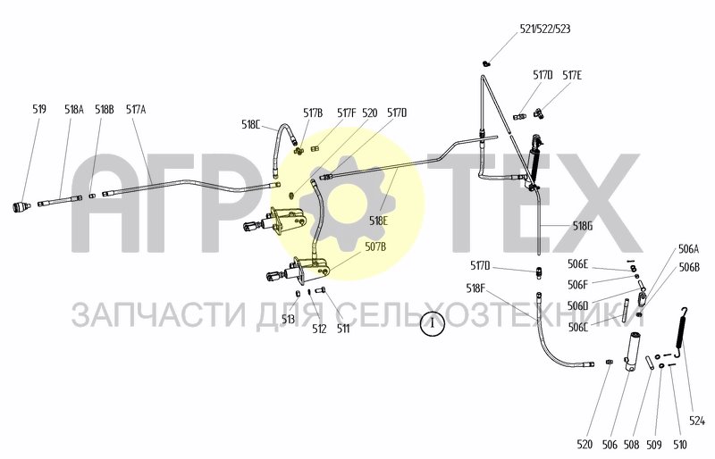 Чертеж BPW HYDRAULIC BRAKE SYSTEM, TRAILING AXLE