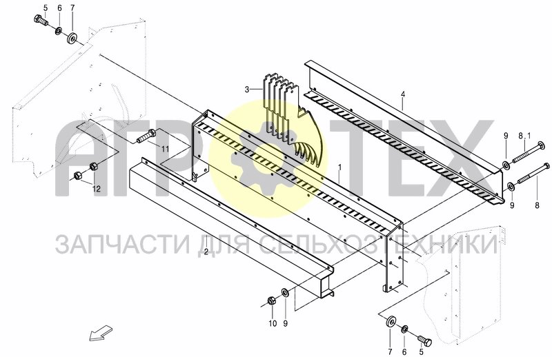 Чертеж SCRAPER AND FRAME