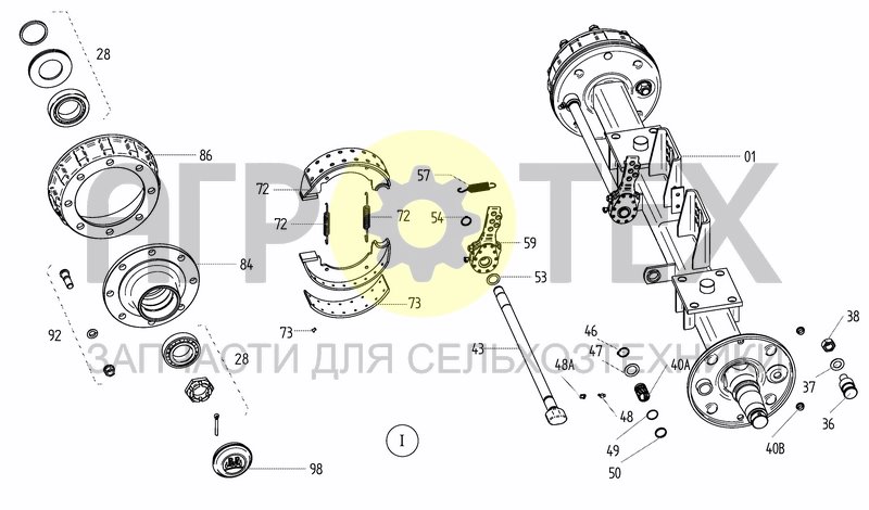 Чертеж BPW TRAILER AXLE TRAIL 2000 -A 2014; -0110