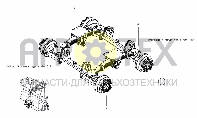 Чертеж ADR AXLE AGGREGATE 14T +A 2015; +0111