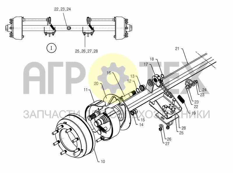 Чертеж ADR AXLE +A 2015; +0111