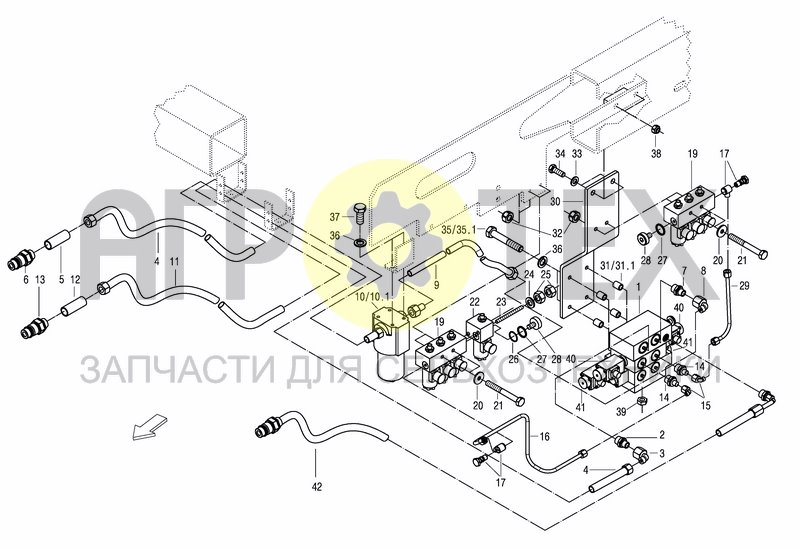 Чертеж HYDR. INSTALATION BASIC CONTENT