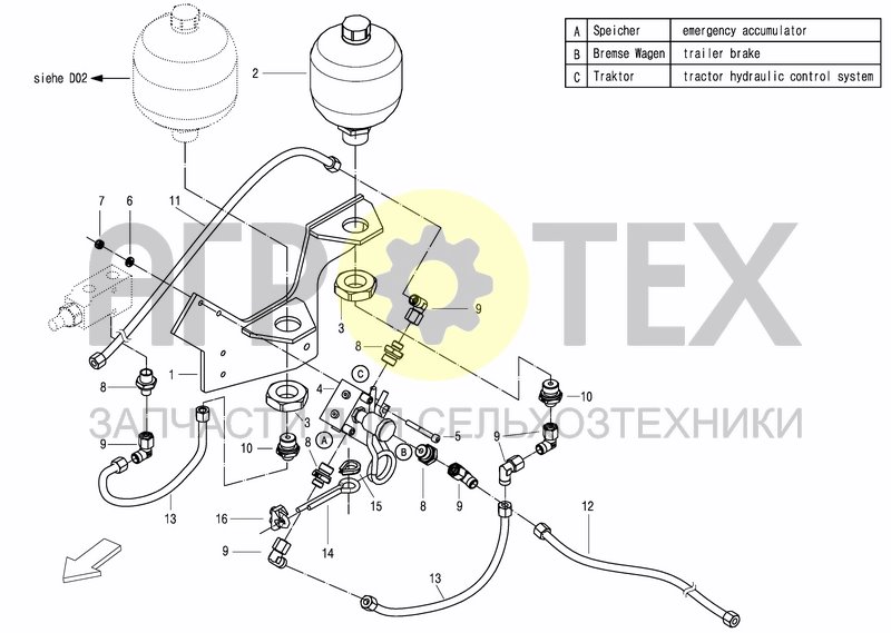 Чертеж SAFETY BRAKE Kit only for France