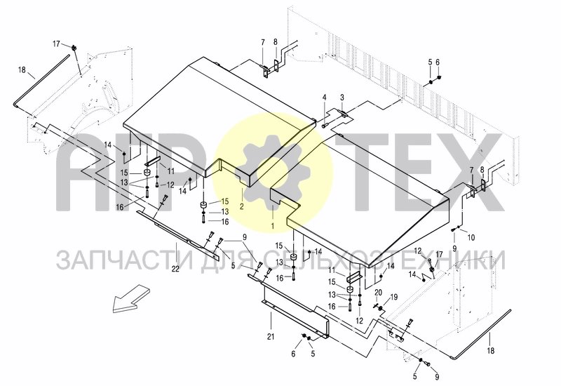 Чертеж PROTECTIVE COVERING