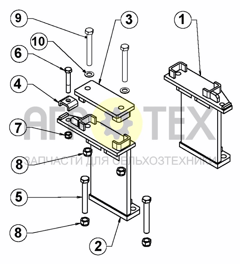 Чертеж BEARING HOLDER FIXED