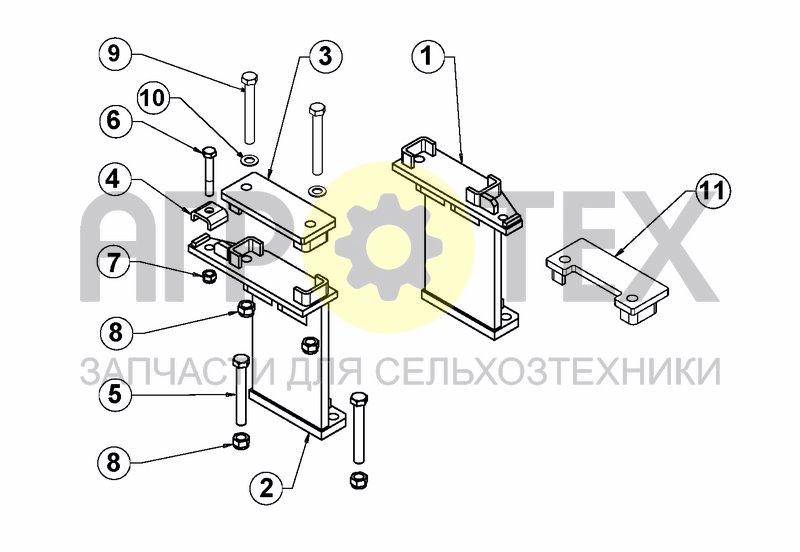 Чертеж BEARING HOLDER FIXED